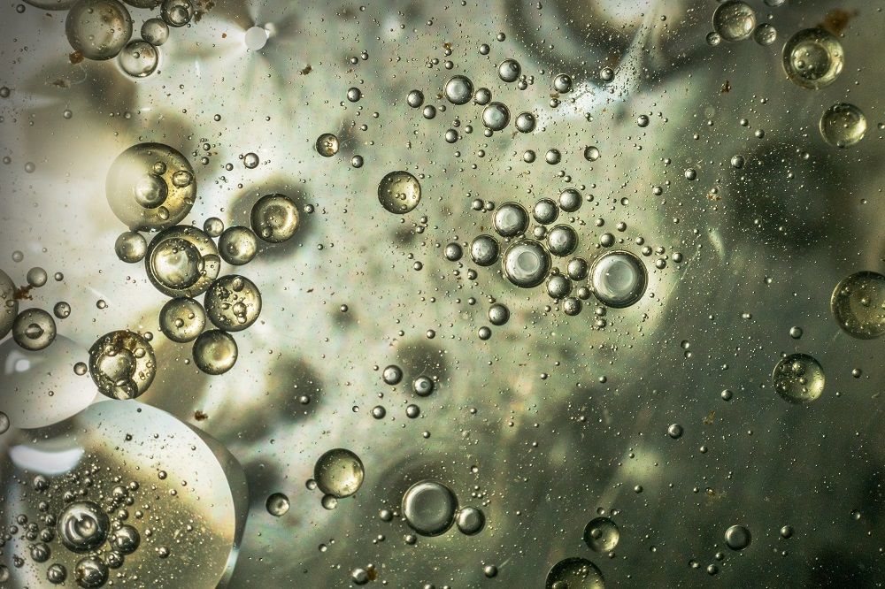 Bubbel in het water