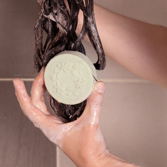 Shampoing solide cheveux normaux - Argile blanche et verte - 70g (sac complet: 2 pc) - VRAC